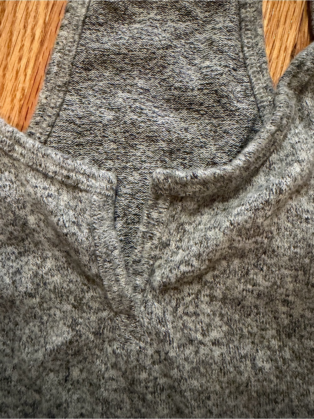 Express Gray Heather Racerback Tank - Picture 2 of 4